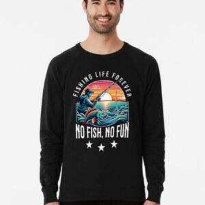 Fishing life forever Angler - No Fish no Fun Ein Angler sitzt und angelt.